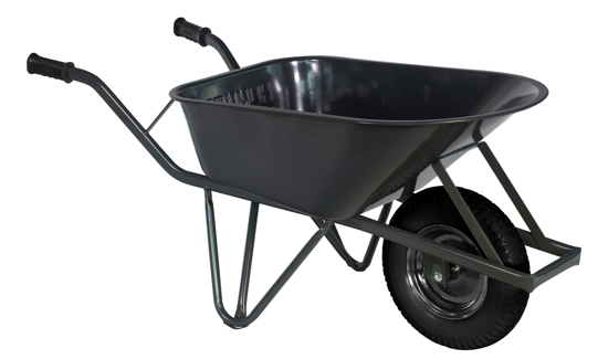 Afbeeldingen van BOUW KRUIWAGEN STAAL 85 L OVALE BUIS