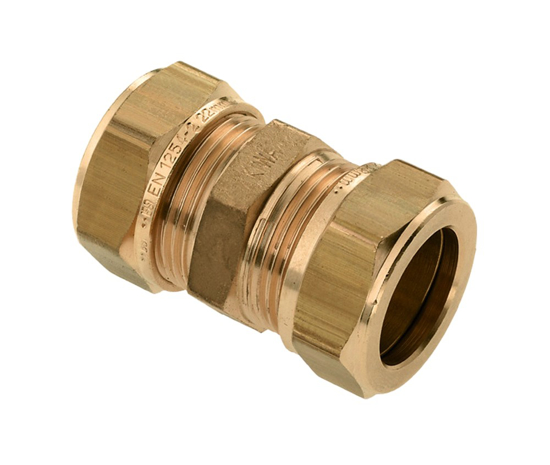 Afbeeldingen van BONFIX MESSING KNEL RECHTE KOPPELING 8 X 8 MM