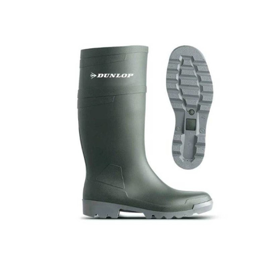 Afbeeldingen van RUBBERLAARS HOBBY, PVC/NITRIL, KNIEHOOG, GROEN, MAAT 44, DUNLOP