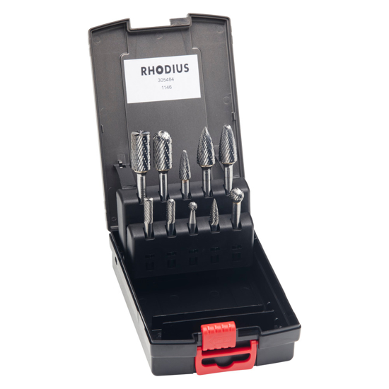 Afbeeldingen van HARDMETALEN STIFTFREES SET HF SET 10 STUKS