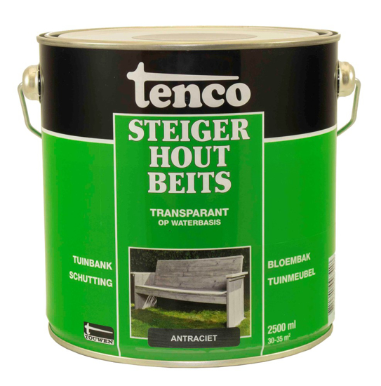 Afbeeldingen van TENCO STEIGERHOUTBEITS 2,5 LTR ANTRACIET