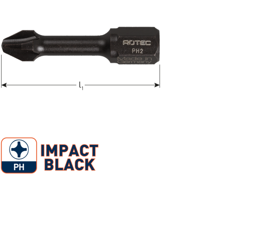 Afbeeldingen van IMPACT SCHROEFBIT PH 2, L=30, C6.3, BASIC