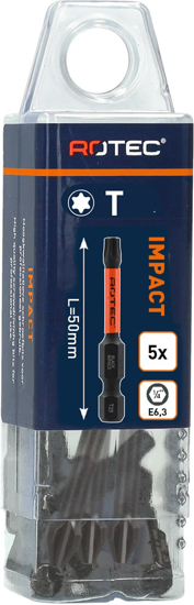 Afbeeldingen van IMPACT SCHROEFBIT T 20, L=50, E6.3, BASIC