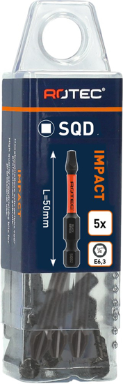 Afbeeldingen van IMPACT SCHROEFBIT SQD 3, L=50, E6.3, BASIC