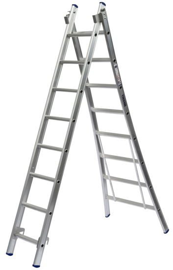 Afbeeldingen van REFORM LADDER 2X12 UITGEBOGEN + TOPROLLEN
