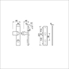 Afbeeldingen van AMI VEILIGHEIDSBESLAG KNOP/KRUK SKG*** KERNTREKBEVEILIGING PC 92 DD.38/42 F1