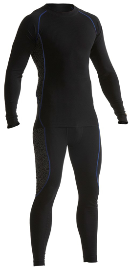 Afbeeldingen van TECHNISCHE ONDERKLEDINGSET LIGHT ZWART/KORENBLAUW L 681017079985L