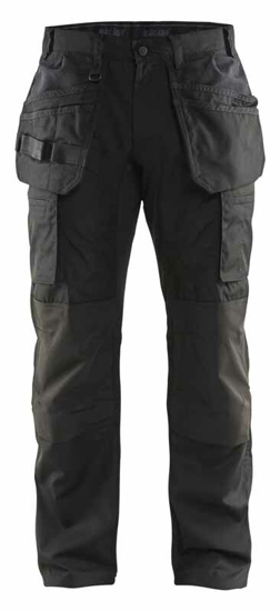 Afbeeldingen van SERVICE WERKBROEK STRETCH MET GEREEDSCHAPSZAKKEN ZWART C50 146918459900C50