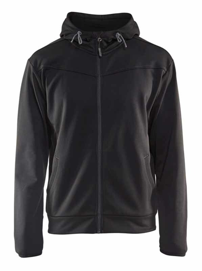 Afbeeldingen van HOODED SWEATSHIRT MET RITS ZWART/DONKERGRIJS S 336325269998S