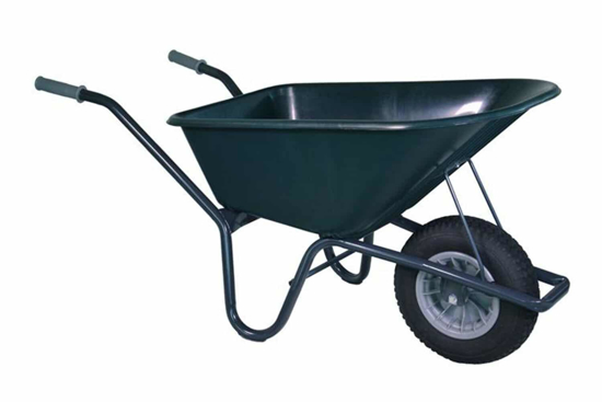 Afbeeldingen van TUIN KRUIWAGEN GECOAT FRAME 100 L GROEN