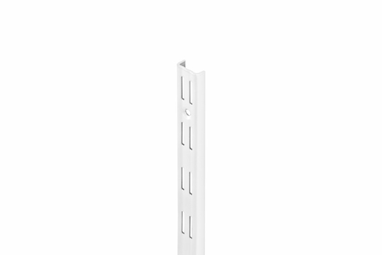 Afbeeldingen van DX WANDRAIL DUBBEL WIT GELAKT 1495MM