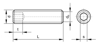 Afbeeldingen van D913 CL45H ZPL SCKT SCR FLT PT M8X100