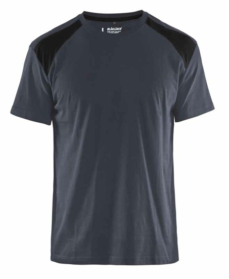 Afbeeldingen van T-SHIRT BI-COLOUR DONKERGRIJS/ZWART XXXL 337910429899XXXL