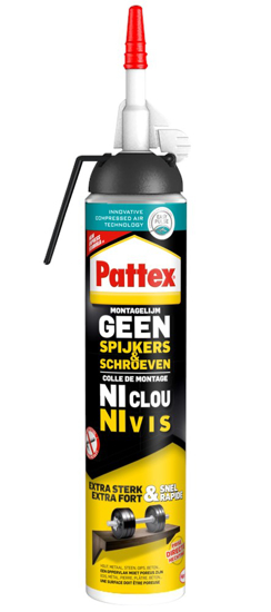 Afbeeldingen van PATTEX GEEN SPIJKERS&SCHROEVEN MONTAGELIJM 254 GR