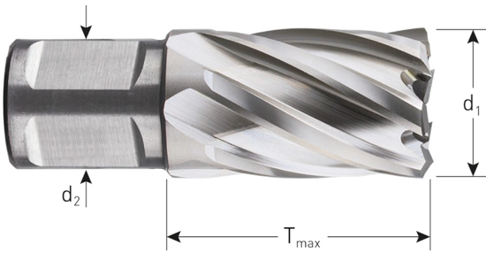 Afbeeldingen van HSS KERNBOOR SILVER-LINE, WELDON 19, ø16X30