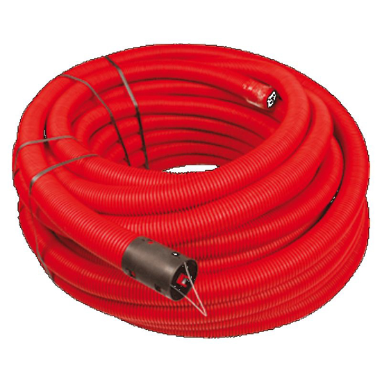 Afbeeldingen van WAVIN MANTELBUIS, KUNSTSTOF, ROOD ROL A 50 METER - 75 MM / 61 MM