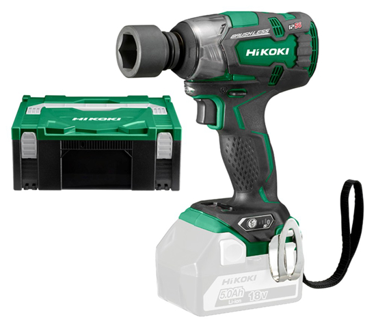 Afbeeldingen van HIKOKI ACCU SLAGMOERAANZETTER 18V WR18DBDL2W2Z 305 NM, BODY, HSC II KOFFER