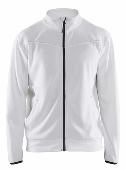 Afbeeldingen van SWEATSHIRT MET RITS WIT/DONKERGRIJS XL 336225261098XL