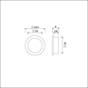 Afbeeldingen van AMI NYLON RING TRANSPARANT WIT 10ST.