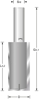 Afbeeldingen van GROEF-BOVENFREES HW 10,0X054/020X08,0 Z=2+1 / GRBF-HW
