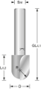 Afbeeldingen van HALFHOLPROFIELFREES HW 10,0X054/020X08,0 Z=2 R= 5,0 HH / HHBF-HW