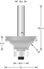 Afbeeldingen van AFROND-BOVENFREES HW 16,7X049/009X08,0 Z=2+L R= 2,0AR / ARBF-HW