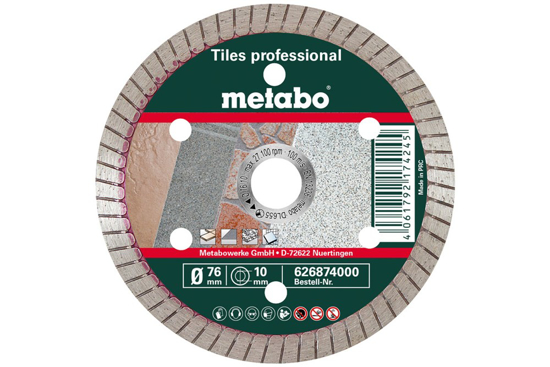 Afbeeldingen van METABO DIAMANT-DOORSLIJPSCHIJF Ø 76 X 10 MM, PROFESSIONAL, TP