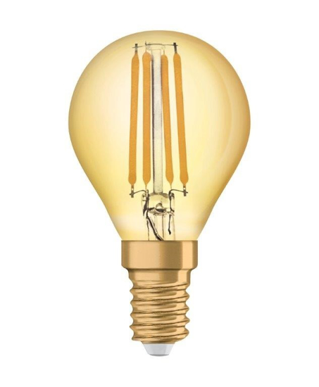 Afbeeldingen van OSRAM VINTAGE 1906 CLASSIC P 22 LED FILAMENT 2.5W 824 GOLD E14