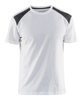 Afbeeldingen van T-SHIRT BI-COLOUR WIT/DONKERGRIJS M 337910421098M