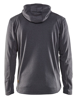 Afbeeldingen van HOODED SWEATSHIRT MET RITS ZWART MELEE L 354025339991L