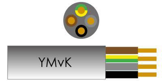 Afbeeldingen van 4 X 2.5 YMVK DCA 100 METER RING