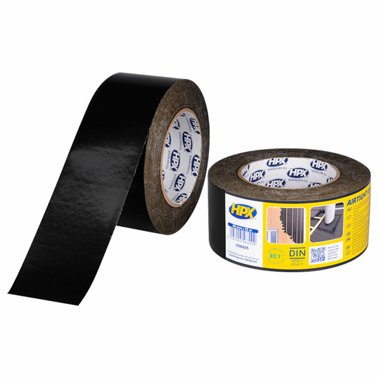 Afbeeldingen van HPX UV-BESTENDIGE PE TAPE - ZWART 60MM X 25M