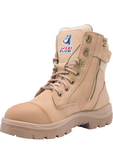 Afbeeldingen van STEEL BLUE WERKSCHOENEN SOUTHERN CROSS ZIP HOOG 3 ZAND 47