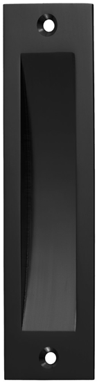 Afbeeldingen van SCHUIFDEURKOM 150X40 MM, RECHT ZWART (4558)