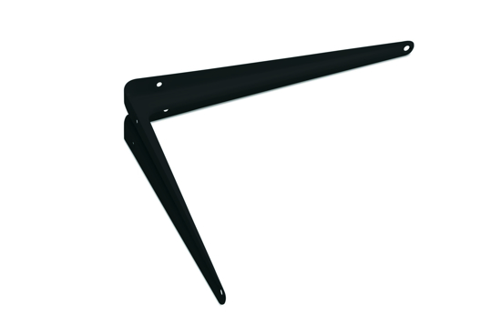 Afbeeldingen van ES 1035B / PLANKDRAGER STAAL GEPERST 280X345MM ZWART