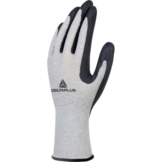 Afbeeldingen van GEBREIDE HANDSCHOEN MET COATING - KOOLSTOF, POLYAMIDE - SCHUIM NITRIL - JAUGE : 15 - 08
