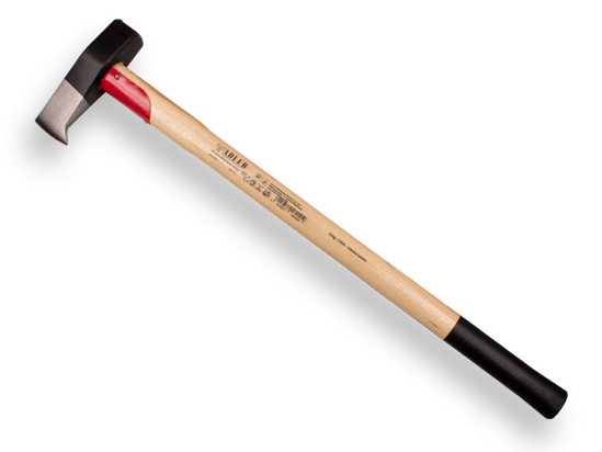 Afbeeldingen van KLOOFBIJL ADLER 3000 GRAM MET HICKORY STEEL 90 CM EN STEELBESCHERMING