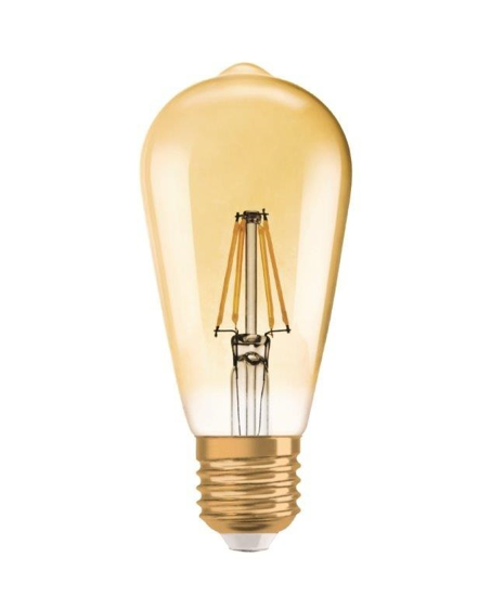 Afbeeldingen van OSRAM VINTAGE 1906 EDISON 22 LED FILAMENT 2.5W 824 GOLD E27
