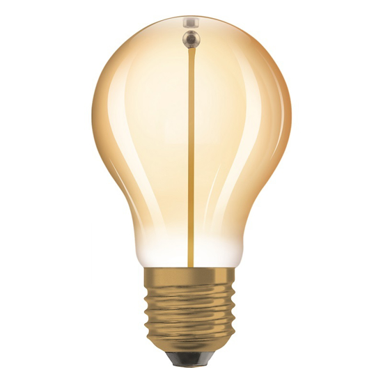 Afbeeldingen van OSRAM VINTAGE 1906 CLASSIC A 8 LED FILAMENT MAGNETIC 1.8W 827 GOLD E27