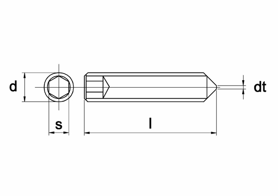 Afbeeldingen van SCHROEF DIN 914 A2 M 10 X 50 - 100