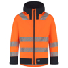 Afbeeldingen van REGENJAS TECHSHELL HIGH VIS REDEFINED 406108FLUORORANGEINKM