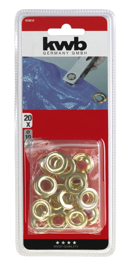 Afbeeldingen van KWB ZEILRINGEN VERMESSINGD 10MM, 20ST.