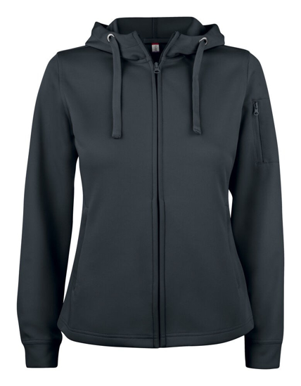 Afbeeldingen van BASIC ACTIVE HOODY FZ LADIES ZWART M