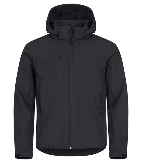 Afbeeldingen van CLASSIC HOODY SOFTSHELL JACKET ZWART 3XL