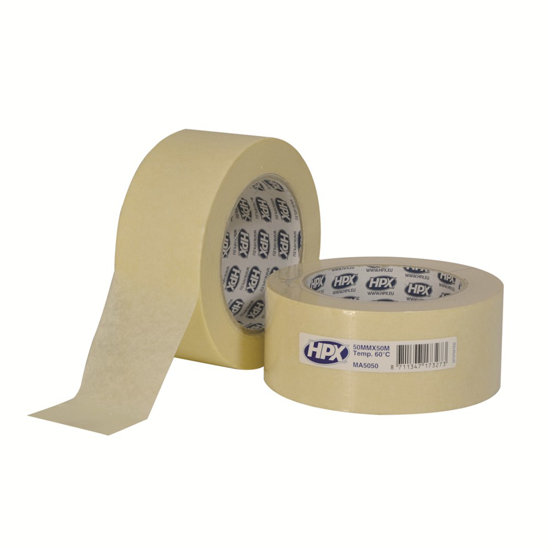 Afbeeldingen van HPX MASKING TAPE 60°C - CREMEWIT 50MM X 50M