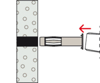 Afbeeldingen van HOLLEWANDPLUG HM 5X65 S MET SCHROEF