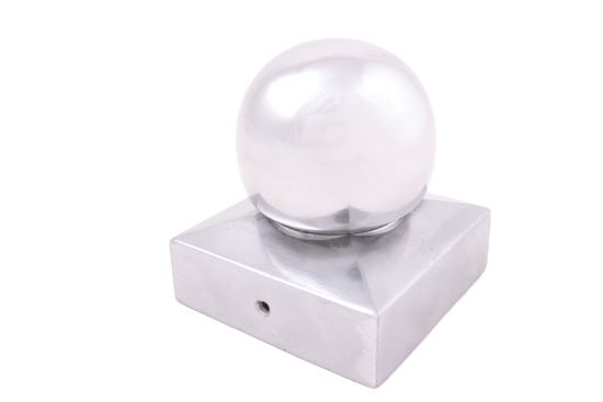 Afbeeldingen van PAALORNAMENT 71MM MET KOGEL ALUMINIUM