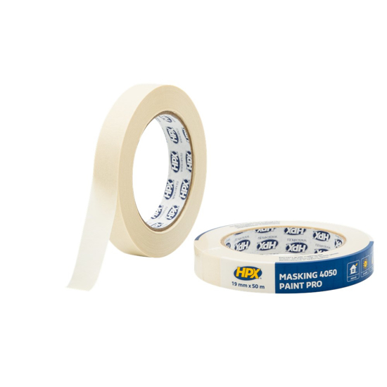 Afbeeldingen van HPX MASKING TAPE 60°C - CREMEWIT 19MM X 50M