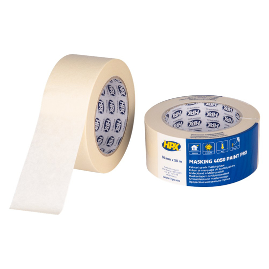 Afbeeldingen van HPX MASKING TAPE 60°C - CREMEWIT 50MM X 50M