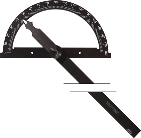 Afbeeldingen van HOEKMETER GRADENBOOG-D. 80 MM BEENLENGTE 120 MM